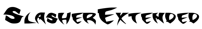 SlasherExtended Font Image