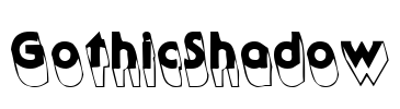 GothicShadow Font Image