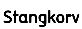 Stangkorv Font Image