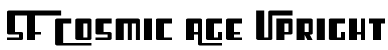 SF Cosmic Age Upright Font Image
