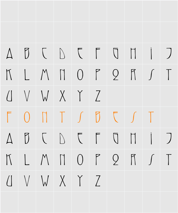ReynoldCaps Character Map