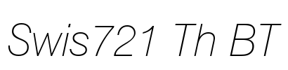 Swis721 Th BT Font Image