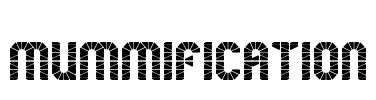 mummification Font Image