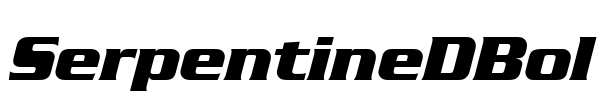 SerpentineDBol Font Image