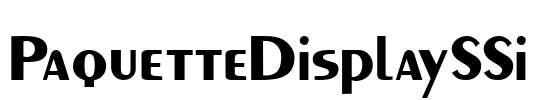 PaquetteDisplaySSi Font Image
