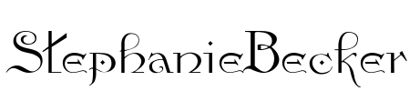 StephanieBecker Font Image