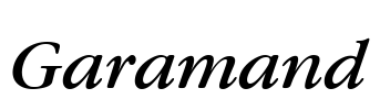 Garamand Font Image