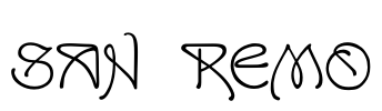 San Remo Font Image