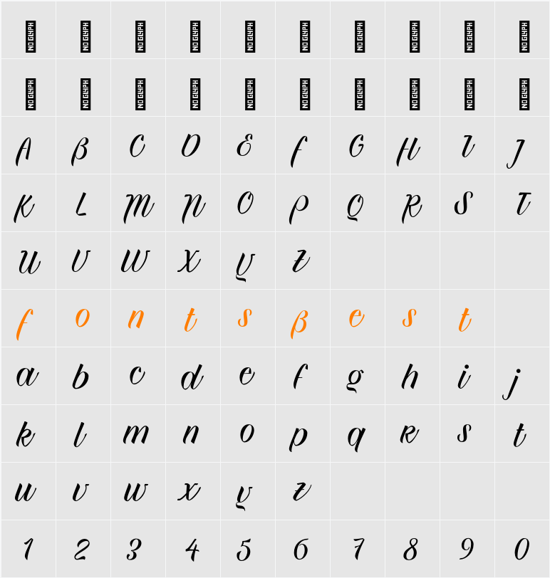 Maria Character Map