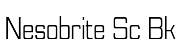 Nesobrite Sc Bk Font Image