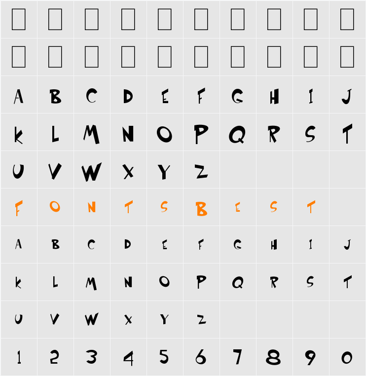 Etcetera Character Map