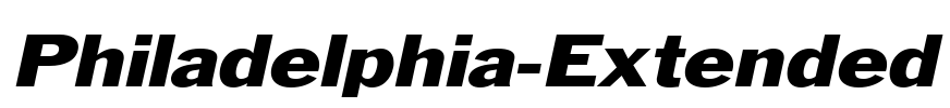 Philadelphia-Extended Font Image
