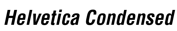 Helvetica Condensed