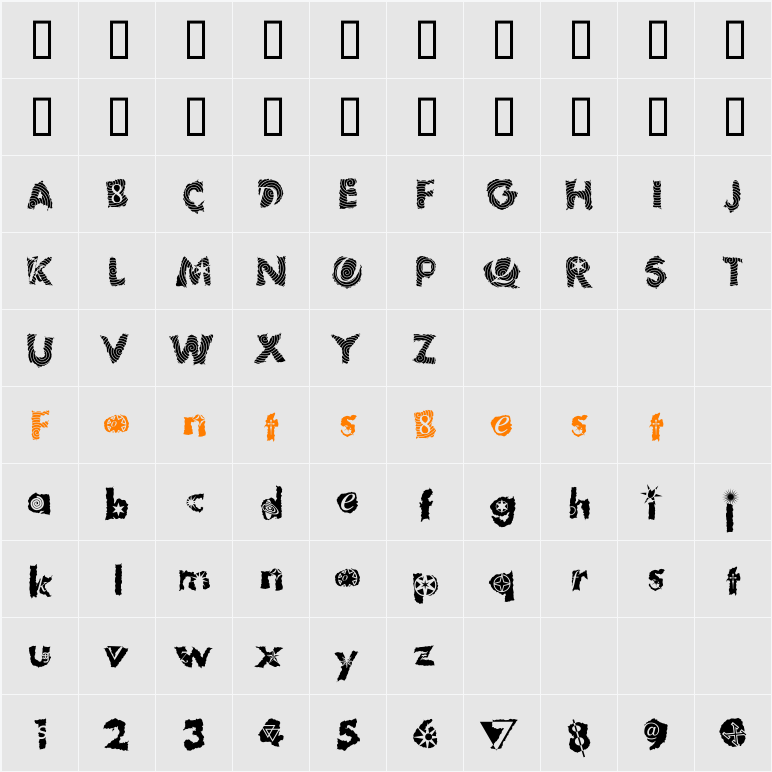 TomFool Character Map