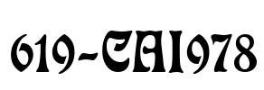 619-CAI978 Font Image