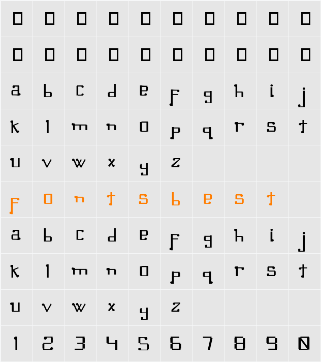 Omellons Character Map