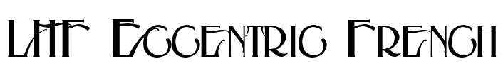 LHF Eccentric French Font Image