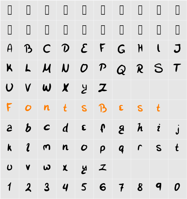 SmiSmi Character Map