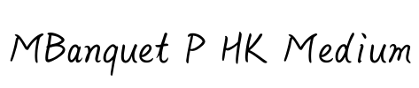 MBanquet P HK Medium Font Image