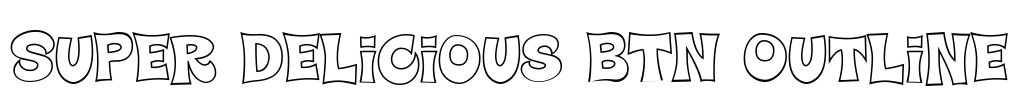 Super Delicious BTN Outline Font Image