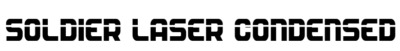 Soldier Laser Condensed Font Image