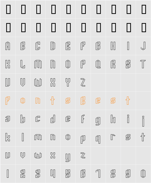 JI-Potash Character Map
