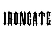 IRONGATE Font Image