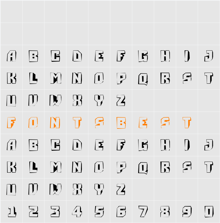 a_SimplerDst3D Character Map