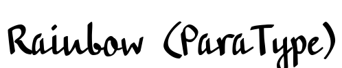 Rainbow (ParaType) Font Image