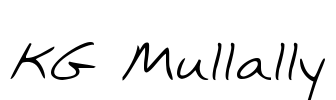KG Mullally Font Image