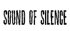 Sound of silence Font Image