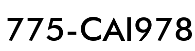 775-CAI978 Font Image