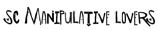 SC Manipulative Lovers Font Image