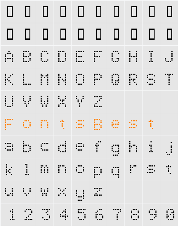 Ten Character Map