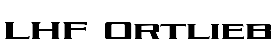 LHF Ortlieb Font Image