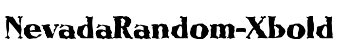 NevadaRandom-Xbold Font Image