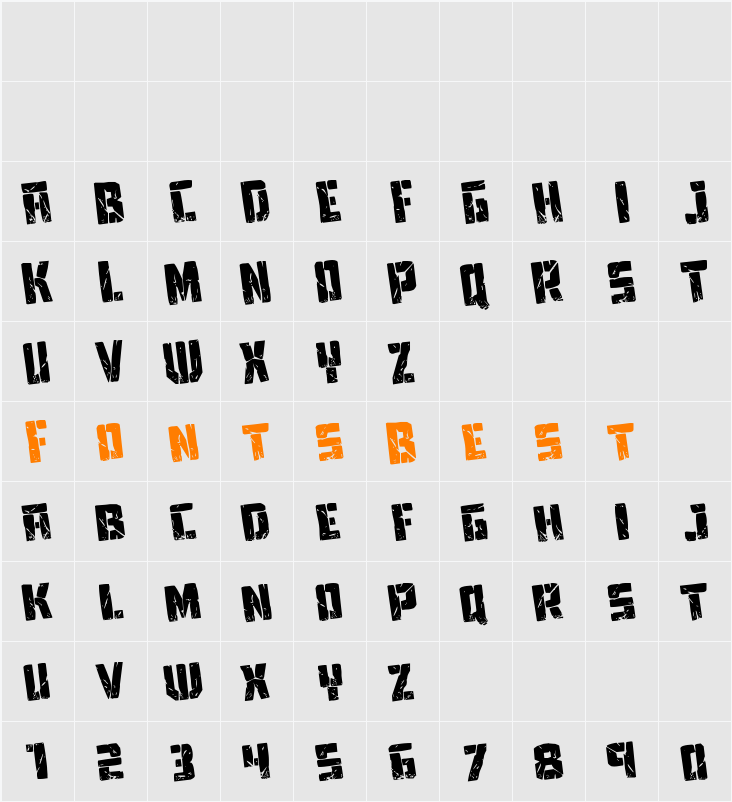 Tower Ruins Rotated Character Map