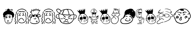 SakabePeople01 Font Image
