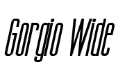 Gorgio Wide Font Image
