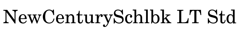 NewCenturySchlbk LT Std Font Image