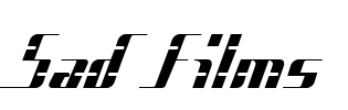 Sad Films Font Image