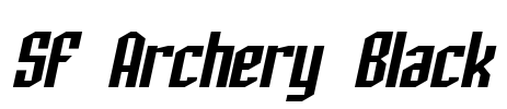 SF Archery Black Font Image