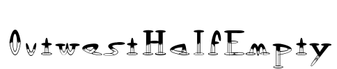 OutwestHalfEmpty Font Image