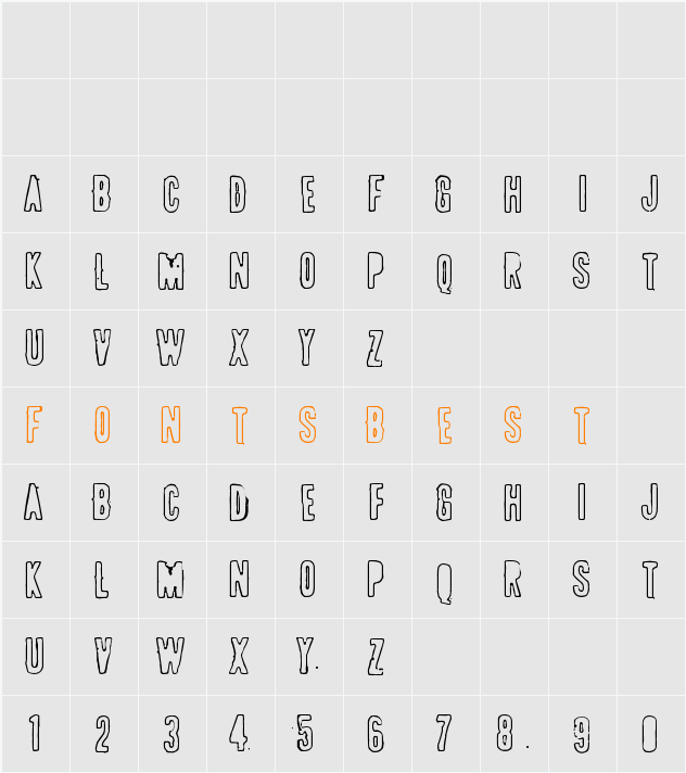 POLLUX9401 Character Map
