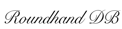 Roundhand DB Font Image