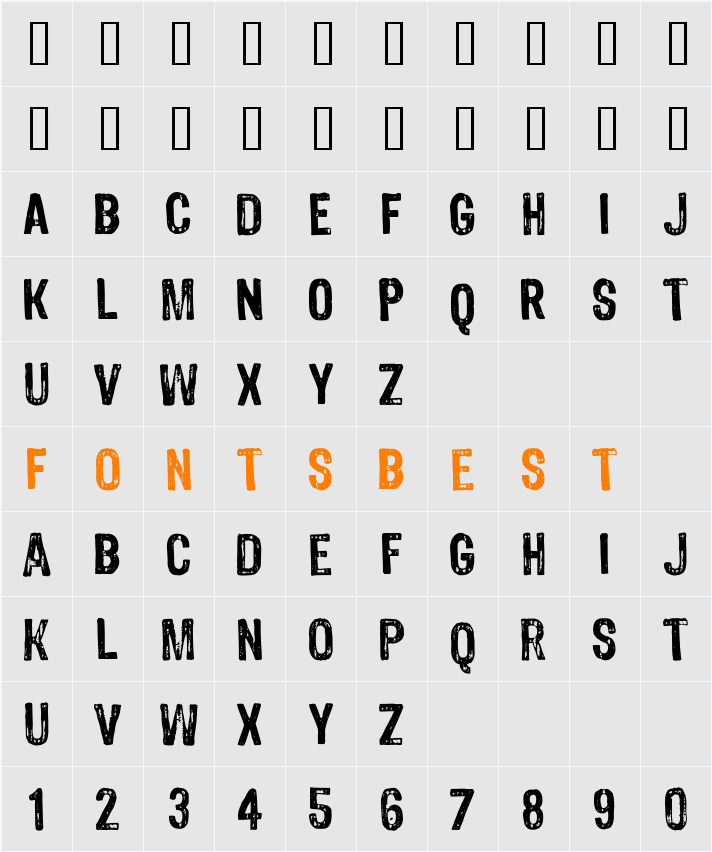 4990810 Character Map