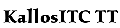 KallosITC TT Font Image