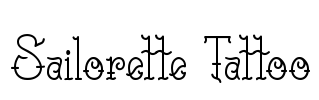 Sailorette Tattoo Font Image