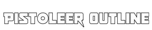 Pistoleer Outline Font Image