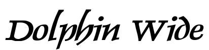 Dolphin Wide Font Image